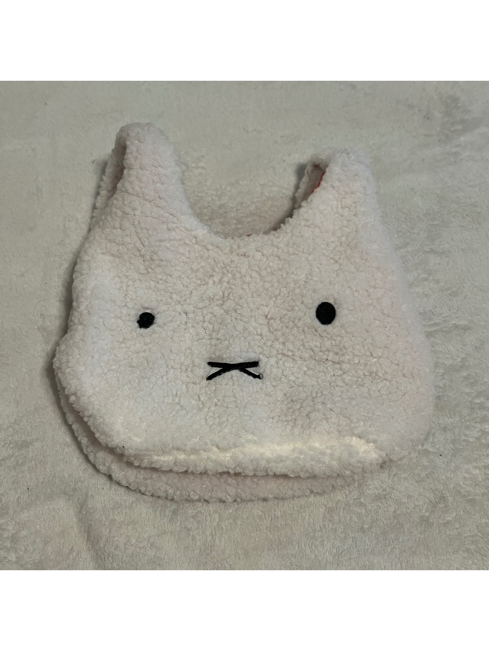 White Miffy sherpa mini tote bag